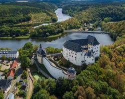 Schloss Burgk aus der Vogelperspektive