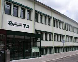 Eine Ansicht des ZASO-Verwaltungsgebäudes in Pößneck.