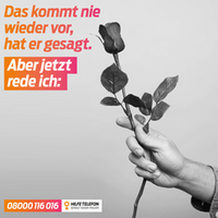 Rose zum Valentinstag - Aktion des Hilfetelefons "Gewalt gegen Frauen" © Hilfetelefon "Gewalt gegen Frauen" Bundesamt für Familie und zivilgesellschaftliche Aufgaben Rose zum Valentinstag - Aktion des Hilfetelefons "Gewalt gegen Frauen"