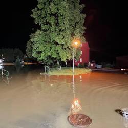 Fotos von Unwetter/Starkregen im Bereich Hirschberg am 13. Juli 2021