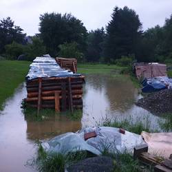 Fotos von Unwetter/Starkregen im Bereich Hirschberg am 13. Juli 2021