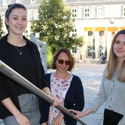 Studentinnen ab 1. Oktober im Landratsamt des Saale-Orla-Kreises als Praxispartner der Dualen Hochschule Gera-Eisenach © Landratsamt Saale-Orla-Kreis, Pressestelle
