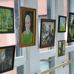 Impressionen von der Ausstellung "Wettervorhersage" - Malerei von Andreas Werner