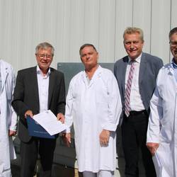 Übergabe bescheid zu biofilter an schleizer fleisch und wurstwaren