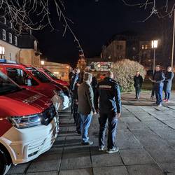 Übergabe von drei neuen Feuerwehrfahrzeugen