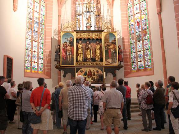 Der Altar steht seit über 500 Jahren am gleichen Platz in der Stadtkirche in Neustadt an der Orla.