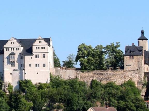 Blick auf die Burg Ranis