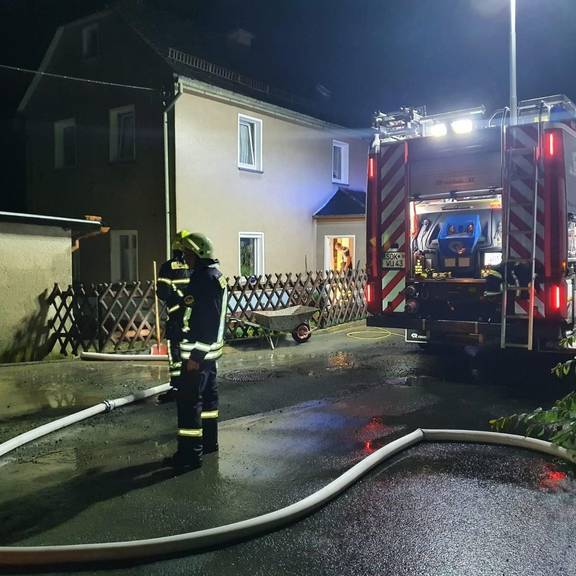 Fotos von Unwetter/Starkregen im Bereich Hirschberg am 13. Juli 2021