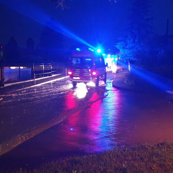 Fotos von Unwetter/Starkregen im Bereich Hirschberg am 13. Juli 2021