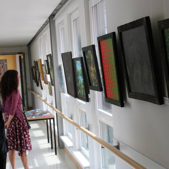 Impressionen von der Ausstellung "Wettervorhersage" - Malerei von Andreas Werner