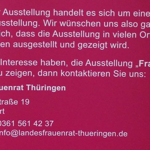 Impressionen von der Ausstellung "Frauenblicke"