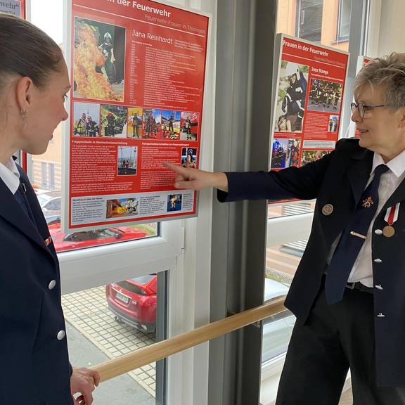 Eröffnung der Ausstellung Frauen in der Feuerwehr - Feuerwehr-Frauen in Thüringen