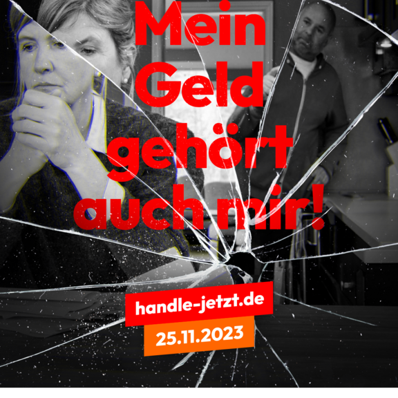 Finanzielle Gewalt bedeutet die ungleiche Verfügungsmacht über finanzielle Mittel und das Ausnutzen von ökonomischer Überlegenheit, wie zum Beispiel finanzielle Abhängigkeit herstellen oder aufrechterhalten, ungenügende Geldmittel für den Unterhalt bereitstellen, Geld oder Wertsachen wegnehmen oder Wertsachen verkaufen, Arbeit oder Ausbildung verbieten oder verhindern, ein eigenes Konto verbieten, den Zugriff auf ein gemeinsames Konto unterbinden, die Arbeitskraft ausnutzen, zu Krediten „überreden“. Auch aus ökonomischer Abhängigkeit gibt es Auswege. Anlaufstellen sind zu finden unter www.handle-jetzt.de